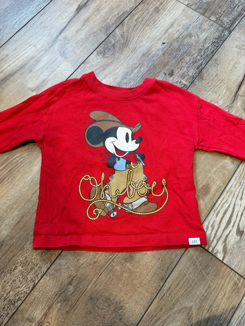 Gap × Disney Baby Mickey Mouse Graphic T-Shirt Size 2
